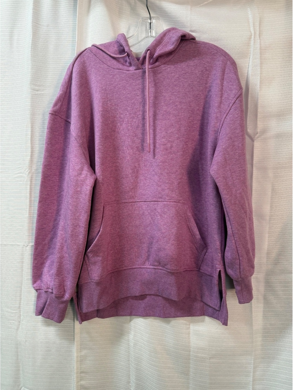Vively Medium Purple Hoodie Sweatshirt with Kangaroo Pocket